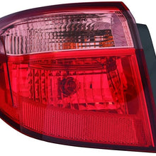 For Toyota Corolla 2017 Tail Light Assembly Outer E/L/LE/LE Eco Model Halogen Driver Left Side (CAPA Certified) TO2804130C