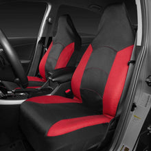 Motor Trend M292 High-Back Car Seat Covers for Front Seats Only – Premium Mesh Gabardine with Accent Stitching, Made for Vehicles with Integrated Fixed Headrests Including Cars Trucks Vans and SUVs