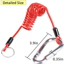 Tutor Auto Trailer Safety Rope for RV Trailer Emergency Camper - Trailer Breakaway Cable/Lanyard | Coiled Brake Away Cable | Anti-Lost Cable (4 Foot)