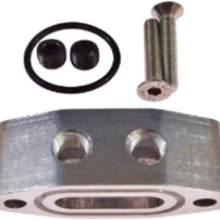 ICT Billet Oil Pan Pressure Sensor Adapter Port Dual 1/8" npt - LS Truck - M16-1.5 Sending Unit 551541