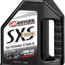 Maxima 30-21901 SXS Synthetic 10w50 Side Engine Oil 1 Liter, 33.81 Fluid_Ounces