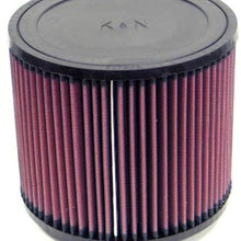 K&N Universal Clamp-On Air Filter: High Performance, Premium, Washable, Replacement Engine Filter: Flange Diameter: 3.0625 In, Filter Height: 6 In, Flange Length: 0.625 In, Shape: Round, RU-9004