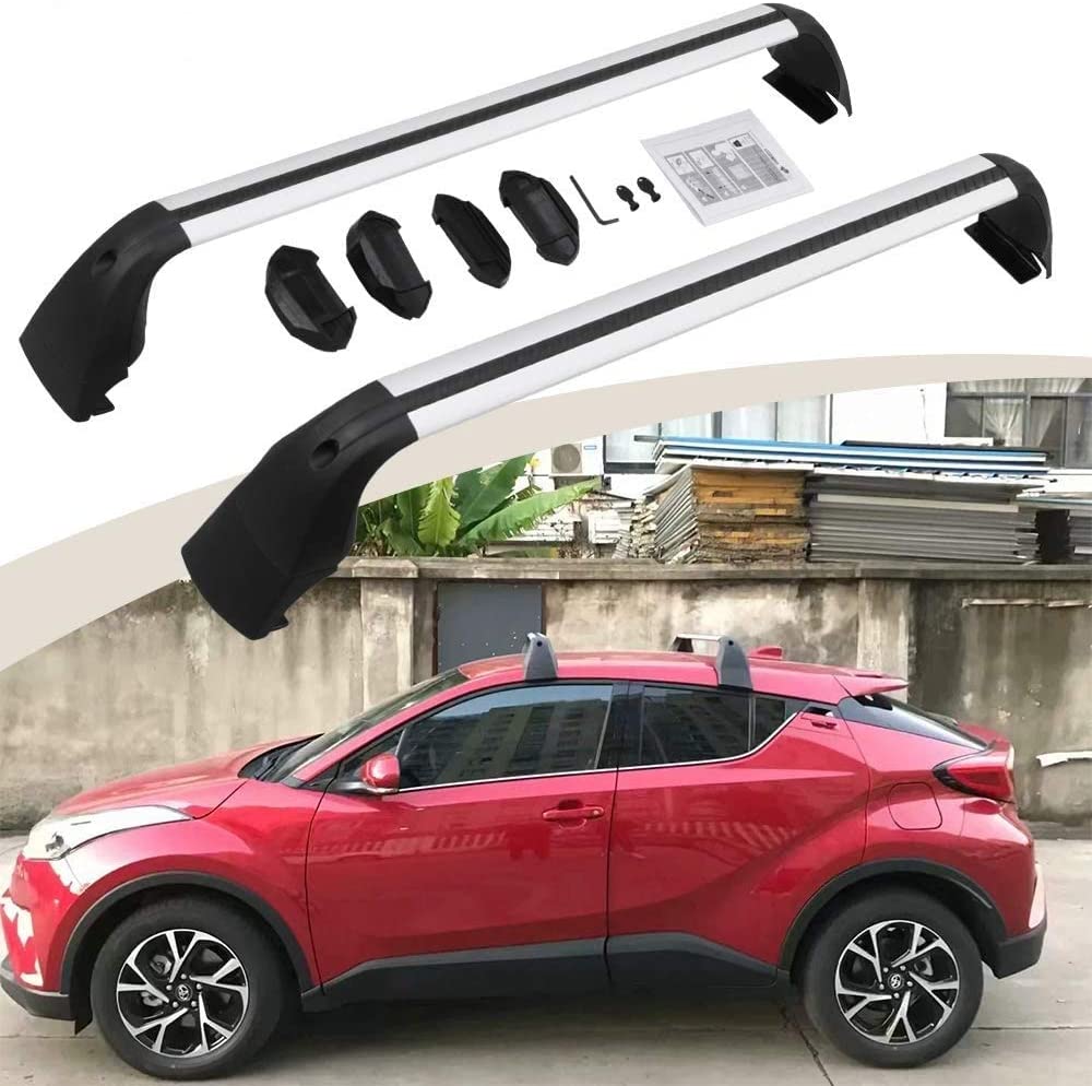 ROSY PIXEL Roof Rack Cross Bars for Toyota C-HR CHR 2017 2018 2019 2020 2021 Top Rails CrossBars