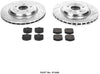 Power Stop K1446 Rear Brake Kit with Drilled/Slotted Brake Rotors and Z23 Evolution Ceramic Brake Pads