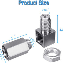 90 Degree Oxygen O2 Sensor Socket Real Mini Catalytic Converter 201 Stainless