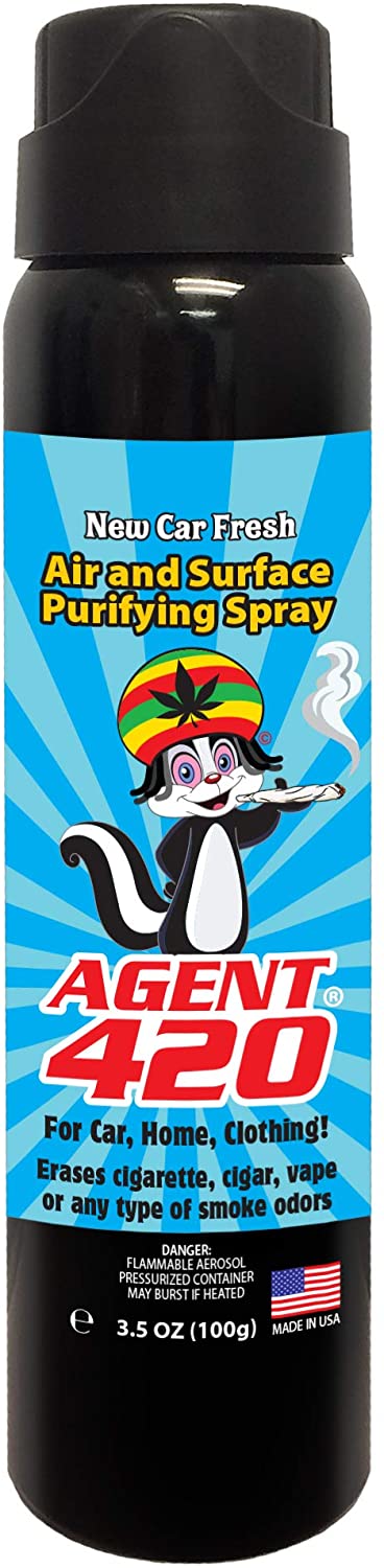 Agent 420-3.5 oz Cannabis Odor Destroying Spray for Eliminating Pot Smoke, Cigarette or Most Unwanted Odors in Your House, Car or Apartment, Freshen Up The “Joint!”