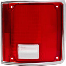 Replacement Driver and Passenger Set Tail Lights Lens with Chrome Trim Compatible with 73-91 C/K Pickup Truck SUV 5968329 5968330