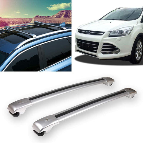 Yeeoy Aluminum Crossbar Roof Rack Replacement for 2015-2018 Ford Escape Kuga Locking Roof Rail