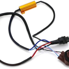 iJDMTOY (2) Hyper Flash/Bulb Out Error Fix Wiring Adapters For 3157 3057 3155 3357 3457 4157 LED Bulbs Turn Signal or Tail Brake Lights