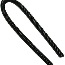 SUPERFASTRACING Black 44" Chrome Stainless Steel Flexible Universal Heater Hose Kit w/Polished Cap