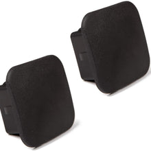 CZC AUTO Trailer Hitch Cover, 2 inch Tow Receiver Tube Plug Cap, 2" Black Hitch Ball Insert Compatible for Toyota Mercedes Mopar Audi F150 Ford GMC Truck Chevy Jeep Lexus 4runner (2"X2" 2Packs, Black) (2"X2" 2Pack Black)