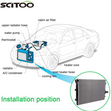 SCITOO Radiator Compatible with 2006-2008 2010-2012 for Audi A3/TT/TT Quattro 2006-2012 Volkswagen Jetta/Eos/Golf/GTI CU2822 2822,