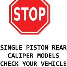 Detroit Axle - Pair (2) Rear Disc Brake Kit Rotors w/Ceramic Pads w/Hardware & Brake Kit Cleaner & Fluid - 3/4" Thick, 325MM IN DIAMETER - For 01-06 Chevy Silverado 1500 SINGLE PISTON MODELS