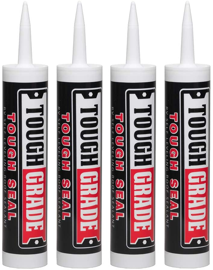 ToughGrade Grey Cargo Trailer Self-Leveling 4 Pack 10.1 oz Tubes