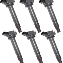 Set of 6 Ignition Coils Compatible With Lexus IS F Toyota 4Runner Camry Fj Cruiser Solara Tundra Tacoma 2.4L 2.7L 4.0L V6 UF495 5C1419 C1426