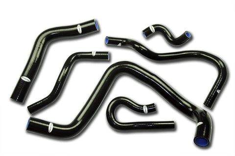 TT Racing Black Silicone Radiator Hose Kit for Honda Civic B-series Type R B16A B16B DC2 EK4 EK9 EG6 EG10 TT1304CBK
