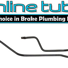 Inline Tube (X-9-6) Compatible With 1991-94 Jeep Cherokee XJ Preformed Rear Drum Axle Brake Lines STAINLESS
