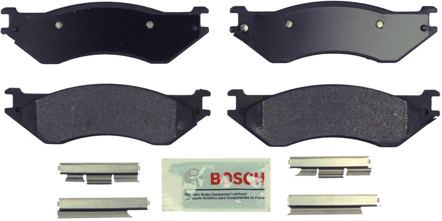 Bosch BE702H Blue Disc Brake Pad Set with Hardware for Select Ford Expedition, F-150, F-250; Lincoln Navigator - FRONT