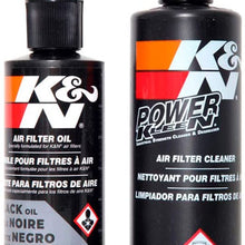 K&N Air Filter Cleaning Kit: Squeeze Bottle Filter Cleaner and Black Oil Kit; Restores Engine Air Filter Performance; Service Kit-99-5050BK
