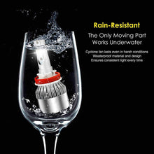 CK Formula (3 Colors in 1 Bulb) H11 6000K Ultra White 8000K 10000K Blue (Fog Light Headlight) Xenon COB LED 7600 LM 72W