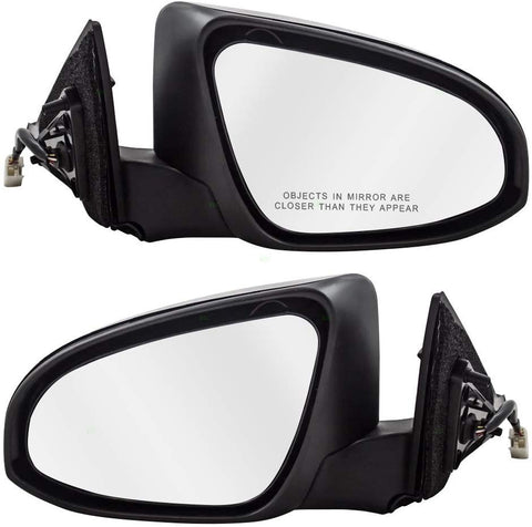 Pair Set Power Side View Mirrors Heated Ready-to-Paint Replacement for Toyota Camry & Hybrid 87945-06060-C0 87915-06060-C0 AutoAndArt