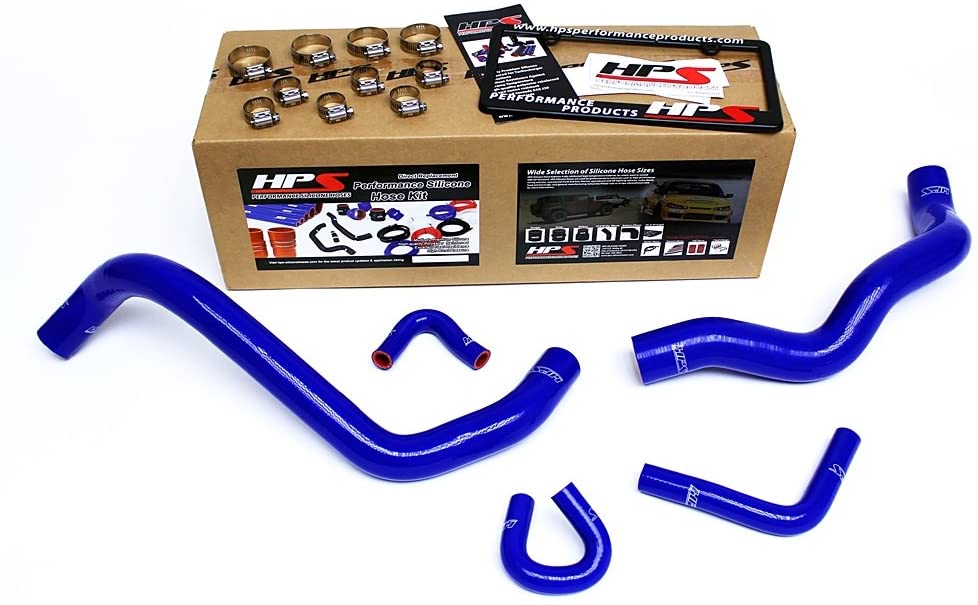 HPS 57-1401-BLUE Silicone Radiator and Heater Hose Kit Coolant