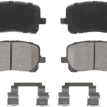 Wagner QuickStop ZD923 Ceramic Disc Pad Set Includes Pad Installation Hardware, Front