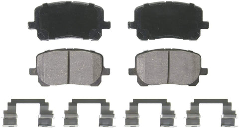 Wagner QuickStop ZD923 Ceramic Disc Pad Set Includes Pad Installation Hardware, Front