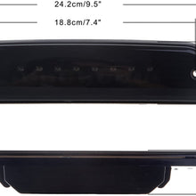 High Mount Stop Lights LED 3rd Red Brake Tail Light Replacement fit for 1995-2016 Toyota Tacoma Truck (Black)