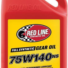 Red Line 57105-4PK 75W140NS GL-5 Gear Oil, 1 Gallon, 4 Pack