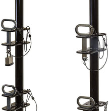 Buyers Products LT18 2 Channel Lockable Trimmer Rack, 2-Position, Black
