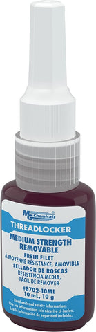 MG Chemicals Medium Strength Removable Threadlocker Adhesive, 10 ml Bottle