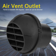 Air Vent Outlet, 60mm Auto Car Heater Ducting Warm Air Vent Outlet -Rotatable 360 Degrees