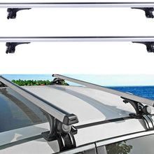 ECCPP 48" Roof Rack Crossbars fit for Chevy Cruze/ for Chevy Malibu/Cadillac Impala/ for Honda Civic/ for Toyota Camry Aluminum Black Bar w/ 3 Kinds Clamp