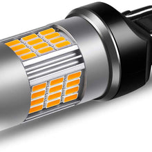 Alla Lighting 7443 LED Bulbs Super Bright T20 Wedge LED 7440 7443 Bulb 54-SMD High Power 4014 Chipsets LED W21W 7443 7440 Amber Yellow Turn Signal Blinker Light Lamp Bulbs Replacement (Set of 2)