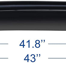 ZR 1pc Thickness Universal 43 inches Tint Top Moon Roof Moonroof Dark Smoke Rain Wind Sun Shade Vent Guard Visor Deflector