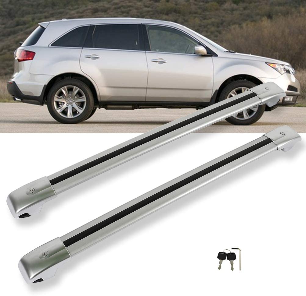 OCPTY Cross Bars Roof Rack Fit For Acura MDX 2007-2013 Luggage Racks Rooftop Cargo Carrier Bag Luggage Kayak Canoe Bike Snowboard Skiboard