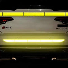 TRUE LINE Automotive Reflective Rear Trunk Fender Back Warning Molding Trim Sticker Safety Markers (Yellow)