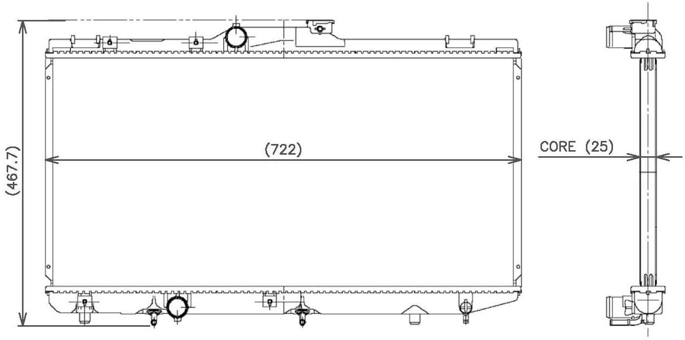 Denso 221-3108 Radiator