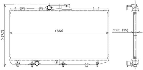 Denso 221-3108 Radiator