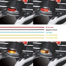 NTHREEAUTO Smoked Rear Fender Tip Lights Turn Signals Brake Running LED Tail Light Compatible with Harley Davidson Electra Glide Road Glide Touring Fatboy Softail Sportester FLHTC FLHTK FLTRU FLHTKL