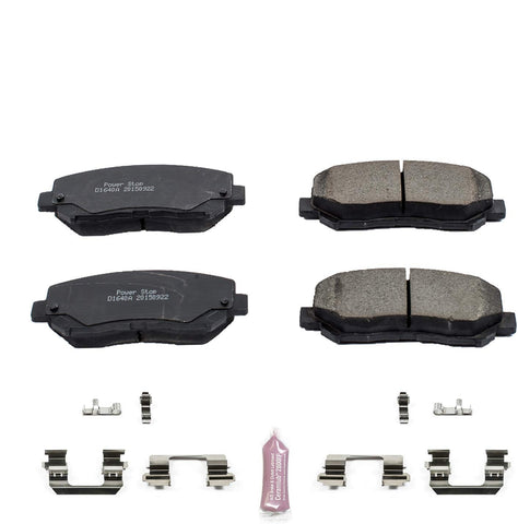 Power Stop 17-1640A, Z17 Front Ceramic Brake Pads with Hardware
