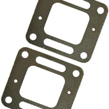 Xinghai Gasket 27-860233 27-863724 Compatible with Mercruiser Quicksilver Exhaust Manifold Elbow Gasket 18-0897（2 Pack）