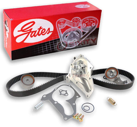 Gates Timing Belt Water Pump Kit for 1987-2001 Toyota Camry 2.0L 2.2L L4 - Engine TCKWP OE Upgrade Tensioner Idler Pulley