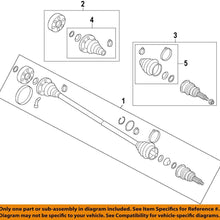 2015 Volkswagen Golf Inner Joint Assy 5QM-498-103-B