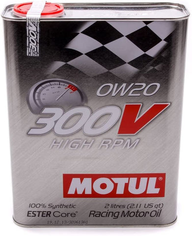 Motul 104239 300V 0w20 Racing OilSynthetic 2 Liter, 67.62 Fluid_Ounces