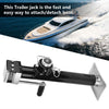 Trailer Jack, 5,000 lbs, 10 Inches Vertical Travel Yacht Trailer Parts Caravan Jack Jockey Wheel Heavy Duty Metal Stand