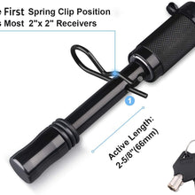 Kohree 5/8 inch Trailer Hitch Locking Pin, Solid Harden Steel Tow Receiver Hitch Lock with Extra Safety Clip & Anti Rattle O-Rings Fits Class III IV V 2 inches and 2-1/2 inches Receiver