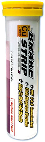 Phoenix Systems (3001-B) Brake Fluid Test Strips, 100 Test Strips Per Tube, BrakeStrip, FASCAR, Copper