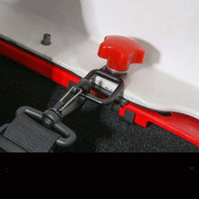 Jecar 8 Hardtop Quick Removal Bolts Thumb Screws & 8 D Ring Tie Down Anchors for Jeep Wrangler YJ JK JKU Sports Sahara Freedom Rubicon X Unlimited X 2 4 door 1995-2019 accessories, Red